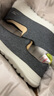 斯凱奇（Skechers）男鞋秋季舒適一腳蹬休閑鞋輕便健步中老年百搭防滑運動(dòng)鞋 54609-黑色/灰色BKGY 39.5 曬單實(shí)拍圖
