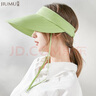 玖慕（JIUMU）遮陽(yáng)帽可拆卸空頂帽女士夏季戶(hù)外防紫外線(xiàn)太陽(yáng)帽棒球帽防曬帽子女 CJ002 蘋(píng)果綠 曬單實(shí)拍圖