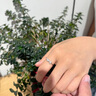 ICESTRELLA18金莫桑鉆戒指30分心形情侶款公主鉆石對戒結婚訂婚求婚送女友 0.5克拉莫桑心形戒指 開(kāi)口可調節 曬單實(shí)拍圖