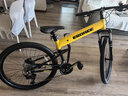 EROADE德國折疊山地自行車(chē)男成人青少年學(xué)生超輕便攜鋁合金越野變速賽車(chē) 黃色【宙馬X4】shimano雙油碟 27.5寸-適合身高170-185cm 18速 曬單實(shí)拍圖