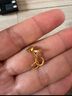 老廟黃金耳飾足金愛心耳釘通勤百搭復(fù)購補貼送女友七夕情人節(jié)禮物 曬單實拍圖