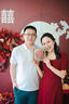 LIZONGXI紅色短袖連衣裙女夏季法式訂婚禮服敬酒服平時(shí)可穿紅裙子收腰長(cháng)裙 紅色【短袖長(cháng)款】 S 【101-110斤】 曬單實(shí)拍圖