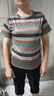 撿漏純棉剪標(biāo)女裝2025新款夏季減齡短袖遮肚T恤女上衣潮 特價(jià)款非純棉【黑色條紋版】 3XL 建議140-155 曬單實(shí)拍圖