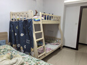 鄰雅軒實(shí)木上下床雙層床兩層高低床雙人床小戶型兒童床上下鋪木床子母床 原木色爬梯款【單床】 上鋪寬100下鋪寬120 曬單實(shí)拍圖