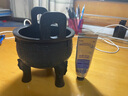 銅鼎擺件仿古青銅器西周大克鼎辦公桌玄關(guān)桌面工藝品大型落地擺設 沙金高14cm【配底座】 曬單實(shí)拍圖