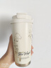 Vanow保溫杯咖啡杯女生陶瓷內(nèi)膽禮盒裝大容量吸管水杯子情人節(jié)禮物 曬單實拍圖