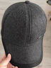 SCOTT GOOSE帽子男士冬天中老年保暖毛呢棒球帽秋冬季中年爸爸老人護耳鴨舌帽 加厚護耳黑色 均碼 可調節 曬單實(shí)拍圖