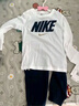 NIKE耐克童裝男女童長(zhǎng)袖T恤+長(zhǎng)褲2件套2025春季兒童套裝 曬單實(shí)拍圖