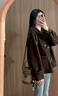 Chiecu Kscbn CK輕奢包包女包手提包斜挎包女士新款單肩圓筒包情人節(jié)生日禮物 咖啡色【送老婆送女友送媽媽】 曬單實拍圖