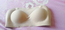 FitonTon無(wú)肩帶抹胸防滑文胸粉底液隱形收副乳聚攏內(nèi)衣女漫畫胸夏季胸罩 曬單實(shí)拍圖