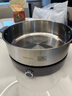 蘇泊爾（SUPOR）電火鍋  304無涂層不銹鋼火鍋專用鍋電煮鍋  家用4-6-8人多功能分體式電熱鍋 煮燉蒸涮多用途鍋 6L 【0涂層304不銹鋼】6L建議＞5人使用 曬單實拍圖