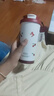 可愛(ài)不銹鋼保溫杯大容量便攜式咖啡杯子雙飲吸管杯學(xué)生女 紅色櫻桃小狗500ml 曬單實(shí)拍圖