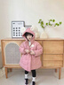 迪士尼女童加絨棉衣外套冬裝2025新款洋氣童裝加厚羽絨棉服冬季兒童棉襖 淺粉色（加絨） 130cm 曬單實(shí)拍圖
