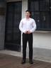 勁霸男裝（K-Boxing）【抗皺】勁霸男裝秋冬時尚商務(wù)直筒休閑褲NQRN3693 黑色 33 曬單實拍圖