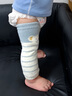 南律秋冬寶寶加厚護膝0-4歲兒童加絨過(guò)膝襪套保暖膝套爬行襪不勒腿 灰色+藍色 (2雙裝） 均碼 建議0-4歲 曬單實(shí)拍圖
