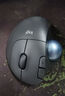 羅技（Logitech）人體工學(xué)系列ERGO M575無(wú)線(xiàn)軌跡球鼠標藍牙雙模辦公精準繪圖制圖設計美工支持MAC ERGO M575S石墨黑-（升級靜音） 曬單實(shí)拍圖