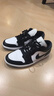 耐克（NIKE）Jordan耐克喬丹AJ1板鞋女子運動鞋秋季刺繡板鞋低幫緩震DC0774 101白色/黑/白色 43 曬單實拍圖