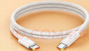 倍思雙頭Type-C數(shù)據(jù)線PD100W快充線ctoc充電線5A通用蘋果15/16ipad pro/Macbook華為筆記本手機 1米白 曬單實拍圖