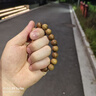 普陀山綠檀木手串檀木檀香佛珠手鏈盤玩高密度念珠男女情侶送人生日禮物 曬單實(shí)拍圖