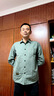 大碼長(cháng)袖襯衫男秋冬款百搭商務(wù)休閑襯衣潮流加絨工裝襯衫男裝外套 【工廠(chǎng)直銷(xiāo)清倉撿漏】C0501常規綠色 XL 建議體重115-125斤可穿 曬單實(shí)拍圖