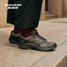 斯凱奇（Skechers）暮光鞋丨2025新品運(yùn)動(dòng)跑鞋男款高回彈輕質(zhì)吸震綁帶休閑鞋跑步鞋 男款-黑色/炭灰色/BKCC 40 曬單實(shí)拍圖