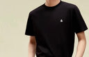 杰克·瓊斯（JACK&JONES）25年男裝T恤男夏季T恤舒適男士短袖涼感多色上衣純色水洗不易走形 黑色E40 M 175 曬單實(shí)拍圖
