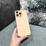 圖璐璐【自帶鏡頭膜】適用蘋果16/15Promax手機殼iPhone14pro全包防摔13PM男超薄磨砂plus新款散熱保護套 【沙漠金】超薄-散熱-防指紋 蘋果16Promax【自帶鏡頭膜】 曬單實拍圖