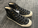 Dickies帆布鞋男鞋2026春季款高幫鞋子男板鞋百搭情侶運動(dòng)休閑鞋布鞋男 黑色 42 曬單實(shí)拍圖