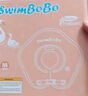 swimbobo嬰兒游泳圈脖圈0-5個月新生兒游泳脖圈嬰兒洗澡頸圈藍色BO1002M 曬單實拍圖