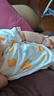 貝瑞加（Babyprints）寶寶半背衣2件裝嬰兒短袖上衣純棉夏季和尚服A類(lèi)柔軟薄款 綠66 曬單實(shí)拍圖