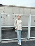 Calvin KleinJeans25秋季新款男士休閑通勤ck純棉雙面針織刺繡長(cháng)袖T恤4LD246G NSU-淺杏 L 曬單實(shí)拍圖