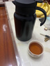 【316茶壺】辦公家用保溫壺茶水分離泡茶壺大容量水壺 黑色 1500ml 曬單實(shí)拍圖