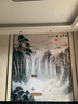 墨巖新中式茶室墻布水墨山水畫(huà)壁布客廳沙發(fā)影視墻壁紙電視背景墻壁畫(huà) 16D強浮雕工藝布 曬單實(shí)拍圖