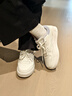 361°板鞋女春季少女感女鞋透氣小白鞋厚底增高百搭休閑鞋子女款運動(dòng)鞋 羽毛白/粉筆紫 【新款百搭板鞋】 38 曬單實(shí)拍圖