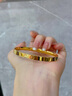 蕊意（Rui yi）金包銀手鐲光面卡家同款手鐲love螺絲釘輕奢金鐲子送女友送媽媽禮 金1.3克-重約23克-卡家手鐲 54圈口 曬單實拍圖