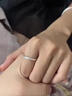 BJYLS999足銀戒指女男素圈食指環(huán)小眾開(kāi)口純銀尾戒飾品中秋禮物送女友 【999足銀】極簡(jiǎn)素圈戒指-男款 曬單實(shí)拍圖