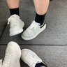 H8小白鞋2025新款百搭莆田鞋子情侶男女內(nèi)增高厚底休閑運(yùn)動(dòng)板鞋 白色-黑皮尾（禮盒裝） 37 女碼 曬單實(shí)拍圖