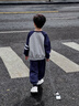 巴帝巴帝秋季新款嬰幼兒男童衛(wèi)衣衛(wèi)褲套裝時(shí)尚百搭運(yùn)動(dòng)休閑 寶藍(lán)色 120 曬單實(shí)拍圖