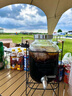 INTRUE冷水壺帶龍頭玻璃飲料桶調酒啤酒桶可樂(lè )桶水果茶桶果汁罐泡酒容器 5L+不銹鋼龍頭+工藝鐵架 曬單實(shí)拍圖