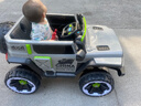 韋尼坦克300兒童電動(dòng)車(chē)小孩四輪汽車(chē)四驅寶寶遙控玩具車(chē)可坐大人駕駛 高配灰+皮座硬輪+12V10A 曬單實(shí)拍圖