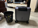 翻譯官行李箱拉桿箱男女小型輕便迷你登機(jī)長(zhǎng)箱手提旅行箱包 深灰【360度滑輪-半開箱】 15英寸-登機(jī)1-3天/直接帶上飛機(jī) 曬單實(shí)拍圖