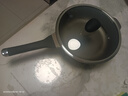 KIWICOO德國鈦聚力平底鍋不粘鍋家用牛排煎鍋無涂層煎蛋炒鍋電磁爐燃?xì)庠?【鈦聚力煎炒鍋】黑瓷耐臟 28cm 曬單實(shí)拍圖
