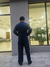 耐帝春秋季高端勞保工作服套裝男女定制高級(jí)物業(yè)服上衣外套耐磨汽修服 128藏藍(lán)色 (套裝) L (170) 曬單實(shí)拍圖