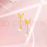 謝瑞麟（TSL）18K金項鏈女款素鏈簡(jiǎn)約細鏈彩金玫瑰金鎖骨鏈AG071 K黃(鏈長(cháng)約45cm) 曬單實(shí)拍圖