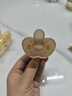 世喜安撫奶嘴3-6個月以上防脹氣 新生嬰兒夜用扁頭哄睡 全硅膠2只裝 曬單實(shí)拍圖