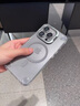 瑪爾扎 四角防摔氣囊適用蘋果16promax手機殼新款iphone15pro鏡頭支架自帶鏡頭膜14磁吸13透明12保護套 【鈦金色】隱形鏡頭支架*磁吸充電*自帶鏡頭膜 iPhone 16 曬單實拍圖