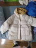 連帽短款棉衣女冬季韓版寬松學(xué)院風(fēng)棉服外套撞色百搭面包服J601 米白色 L (115-130斤) 曬單實(shí)拍圖
