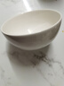 潔雅杰陶瓷碗中式白瓷小碗家用4.5英寸米飯碗喝湯碗面碗套裝10只裝 曬單實拍圖