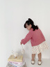 mlgt kids童裝女童連衣裙套裝春秋季寶寶長(cháng)袖秋裝女孩碎花裙子兩件套 粉紅色 100 碼（建議90-98cm 2-3周歲） 曬單實(shí)拍圖