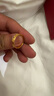 中國黃金（CHINA GOLD）黃金戒指光面鉆紋硬金素圈戒指情侶對戒金戒指生日禮物女 13圈號/約1.4g 曬單實(shí)拍圖
